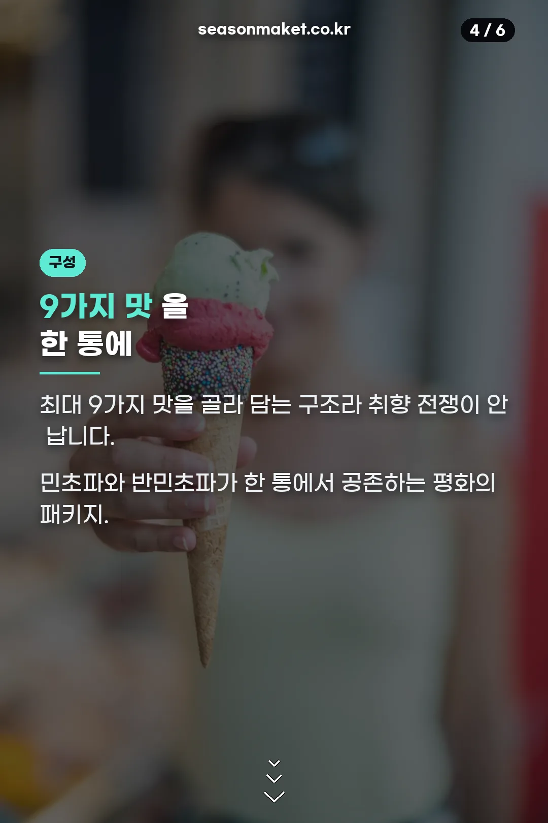 9가지 맛 구성