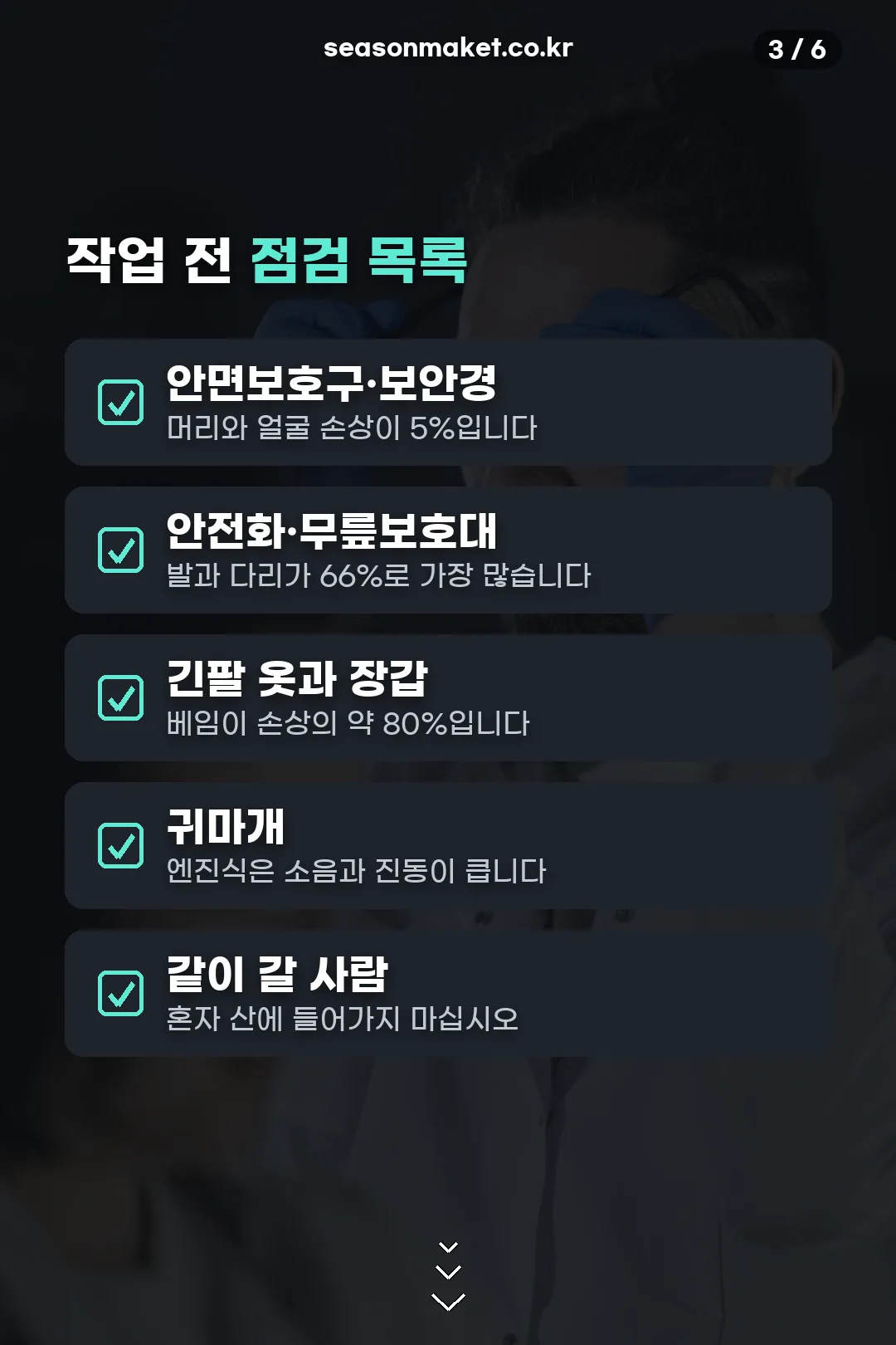 보호장비 점검