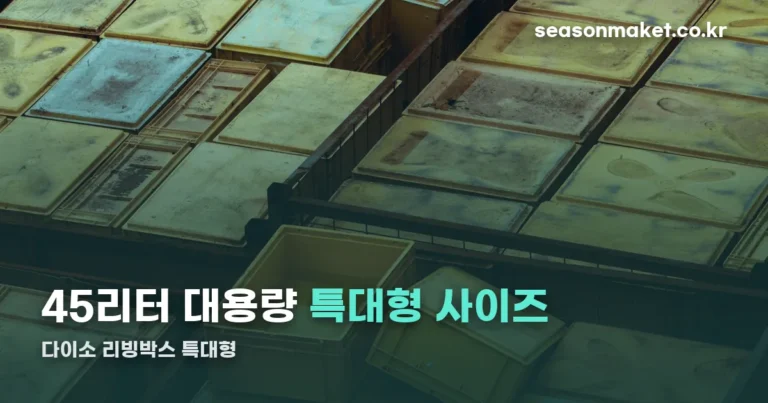 다이소 리빙박스 특대형 — 크기와 활용법 정리