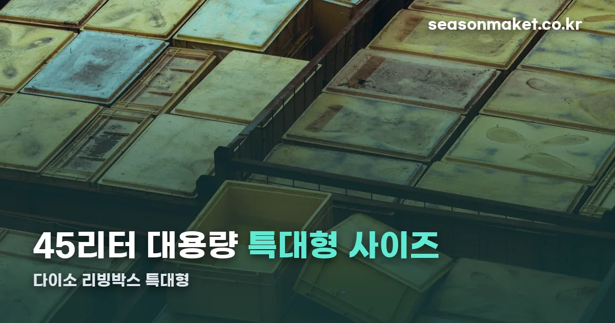 다이소 리빙박스 특대형 정리 썸네일