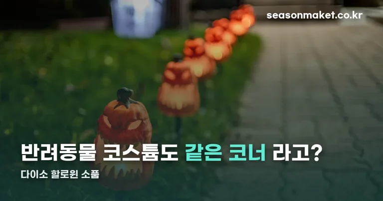 다이소 할로윈 소품 정리 썸네일